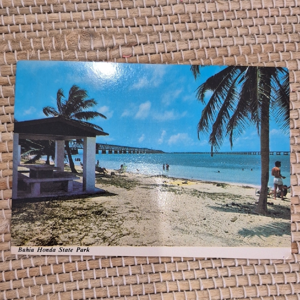 Vintage Florida Keys Bahia Honda Post Card